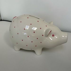 NWOT Tiffany & Co. Ceramic Piggy Bank in Pink